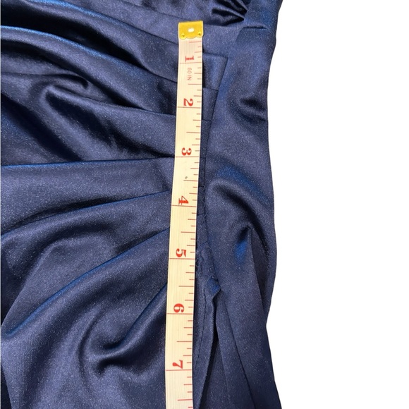 Sadyce Women’s Formal Strappy Dress Side Gather Slit Royal Blue Medium Wedding - Picture 10 of 15